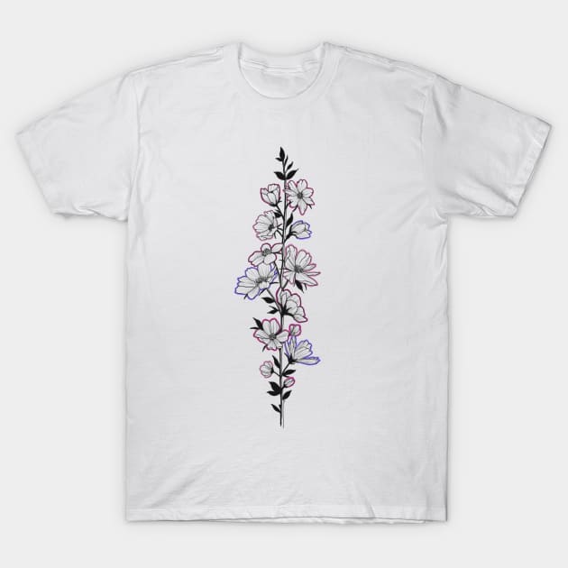 Flower vine T-Shirt by Rachellily